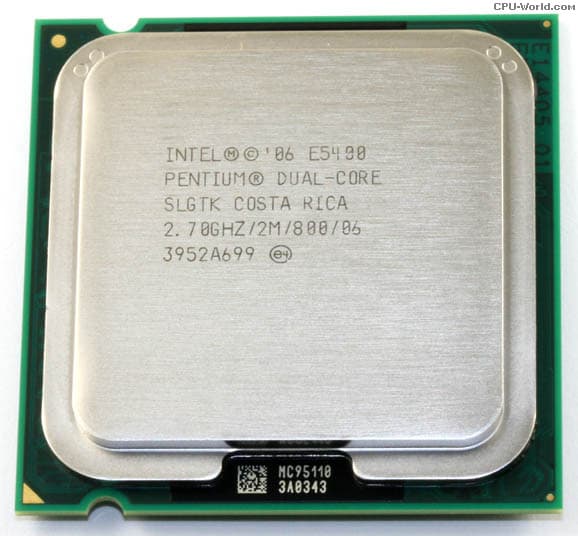Pentium dual core e5400 supported ram